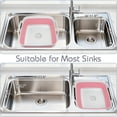 thumbnail image 6 of 2.4 Gal(9L) Collapsible Dish Basin with Drain Plug, Space Saving Outdoor Multiuse Foldable Sink Tub, Dishpan, Kitchen Storage Tray for Camping, Vegetable Washing, RV (Pink), 6 of 18