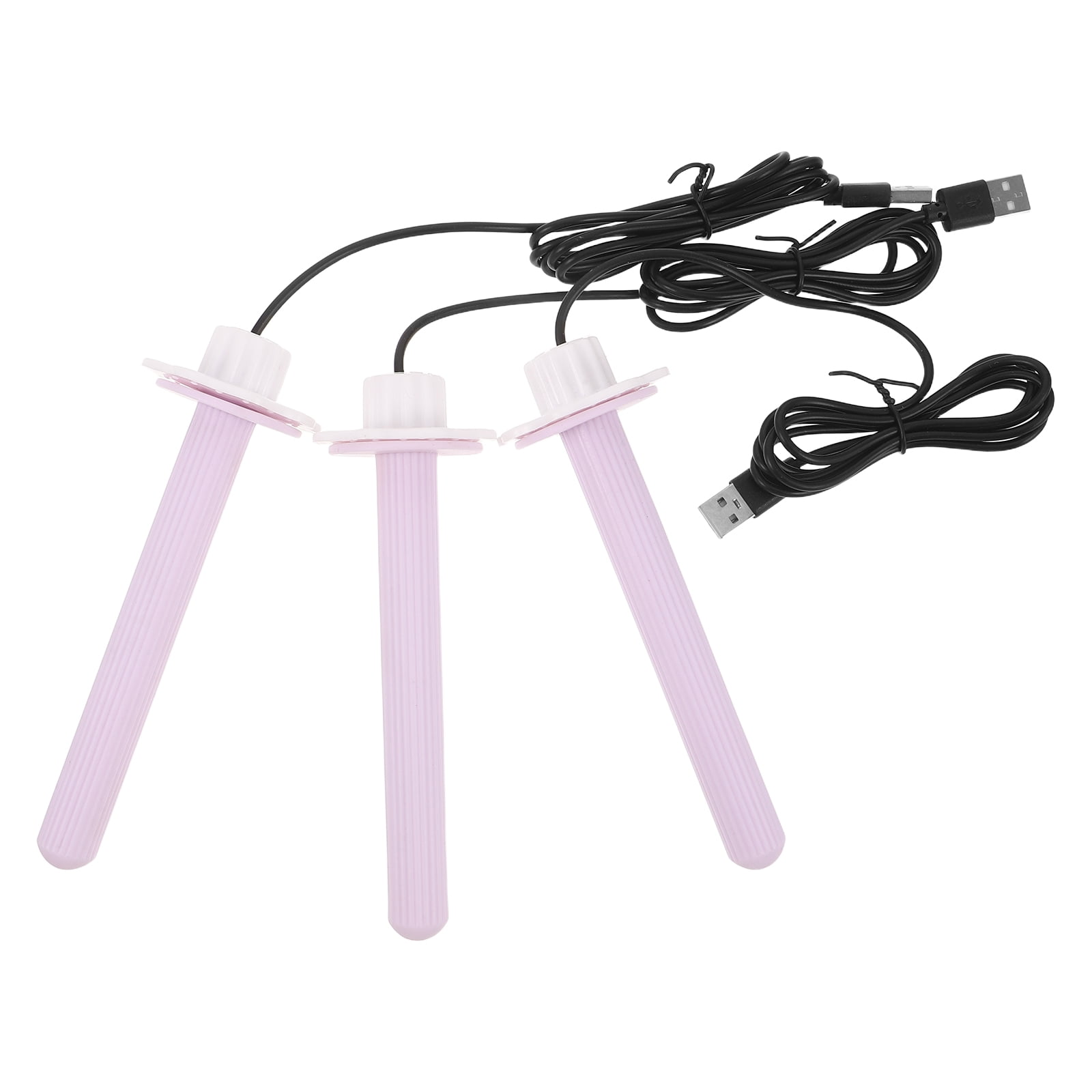 GAXIRE 3Pcs USB Bird Warmers Plastic Perch Stand Violet Heated Cage Accessory for Parakeets