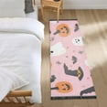 thumbnail image 3 of Yayeee Runner Rug for Bedroom 2'x6' Machine Washable Hallway Non Slip Mat, Pink Halloween Ghosts, 3 of 8