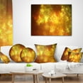 thumbnail image 3 of Designart Blur Golden Sky with Stars - Abstract Throw Pillow - 16x16, 3 of 4