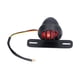 thumbnail image 2 of Luces traseras de motocicleta Lámpara de freno Estilo vintage Carcasa negra Luz roja Universal DC12V con soporte para placa de matrícula, 2 of 5