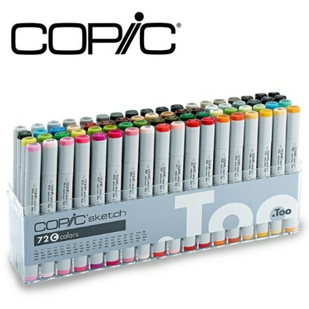 New Copic Marker 72 Piece Sketch Set C C72c No Plastic Wrapping