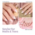 thumbnail image 2 of Set de esmaltes de uñas Beetles Pearl White con base y capa superior 2 en 1, 2 of 6