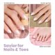thumbnail image 2 of Set de esmaltes de uñas Beetles Pearl White con base y capa superior 2 en 1, 2 of 6