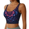 thumbnail image 2 of Balery Bohemian Vintage Pattern Pattern Racerback Sports Bras for Women - Padded Seamless High Impact Support for Yoga Gym Workout Fitness-X-Large, 2 of 8