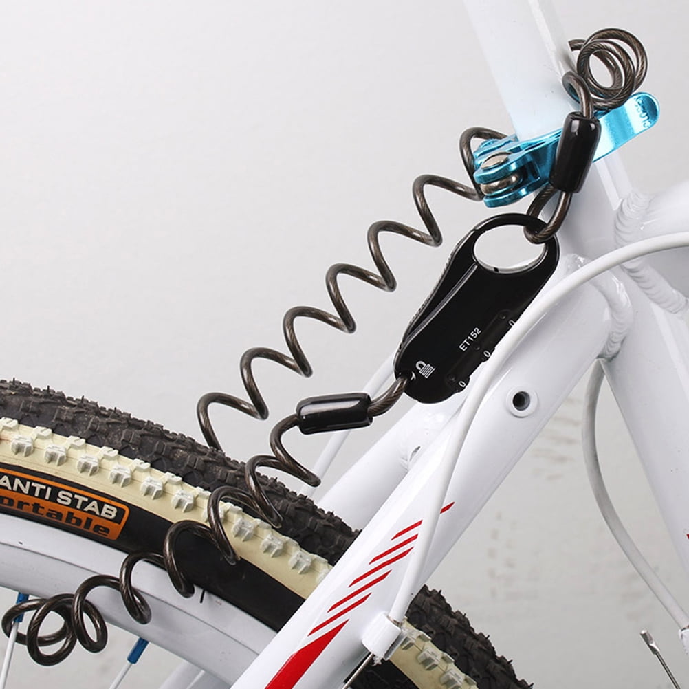 RENACLIPY Multi-Function Bike Lock with Flexible Cable, 3-Digit Password Security, Combination Lock