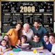 thumbnail image 5 of Gran pancarta de cumpleaños número 16, decoración de fondo para niños y niñas. Años 2008: suministros para fiestas de feliz cumpleaños número 16. Póster fotográfico negro y dorado para dieciséis, 5 of 6