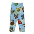 thumbnail image 5 of Kll Womens Multicolored Butterflies Print Pajama Pants Soft Pajama Bottoms For Women Cozy Lounge Pants, 5 of 9