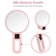 thumbnail image 5 of Espejo plegable para viajes Espejo de mano con asa plegable Doble cara normal y aumento Espejo de mesa de 5 pliegues giratorio 360 grados Espejo ajustable Espejo cosmético espejo de bolsillo Pequeño, 5 of 8