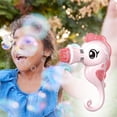 thumbnail image 3 of Children Blowing Bubble Machine Spray Bubble 9 Hole Cute Hand Bubble Machine 30ml, 3 of 4