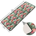thumbnail image 2 of SKYSONIC 2X6 Feet Beautiful Summer Flamingos Runner Rug with Rubber Backing, Tropical Palm Leaves Non Slip Entryway Rug Runner Washable Soft Area Rug Carpet for Hallway Bedroom Kitchen Decor, 2 of 6