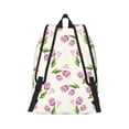 thumbnail image 3 of Daiia Tulips Flowers Vintage Canvas Backpack for Men and Women ,Hiking Backpack,Travel Laptop Bag for School,Large Capacity Backpack, 3 of 8