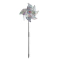 thumbnail image 2 of Repelente de insectos Pinwheel orchard bird repeller drive away birds Reflective bird repeller to protect garden, orchard, courtyard, roof-more security, installation of the reference image, 4 pieces Ormromra ZH-450, 2 of 4