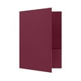 thumbnail image 2 of LUXPaper 9 x 12 Presentation Folder, Burgundy Linen, 50/Pack, 2 of 4
