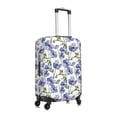 thumbnail image 3 of Fotbe Blue Flax Flowers Luggage Cover Protector,Suitcase Protector,Scratch and Dirt Resistant,Fits 18-32 Inch Luggage-Medium, 3 of 9