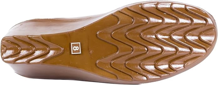 Forever Young Women's Tall Wedge Printed Plaid Rain Boot