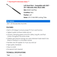 thumbnail image 2 of Left Hood Strut - Compatible with 2007 - 2011 Mercedes-Benz ML63 AMG 2008 2009 2010, 2 of 2