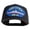 Black, variant on USS Iowa BB 61 Blue Patched Solid Cotton Twill 5 panel Mesh Back Cap - White OSFM