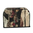 thumbnail image 2 of Balery Abstract Geometric Faces Pattern Oven Cover Kitchen Bread Machine Protector, 2 Slice Toaster Cover for Home, Anti Dust Fingerprint Coaster Cover, 2 of 7