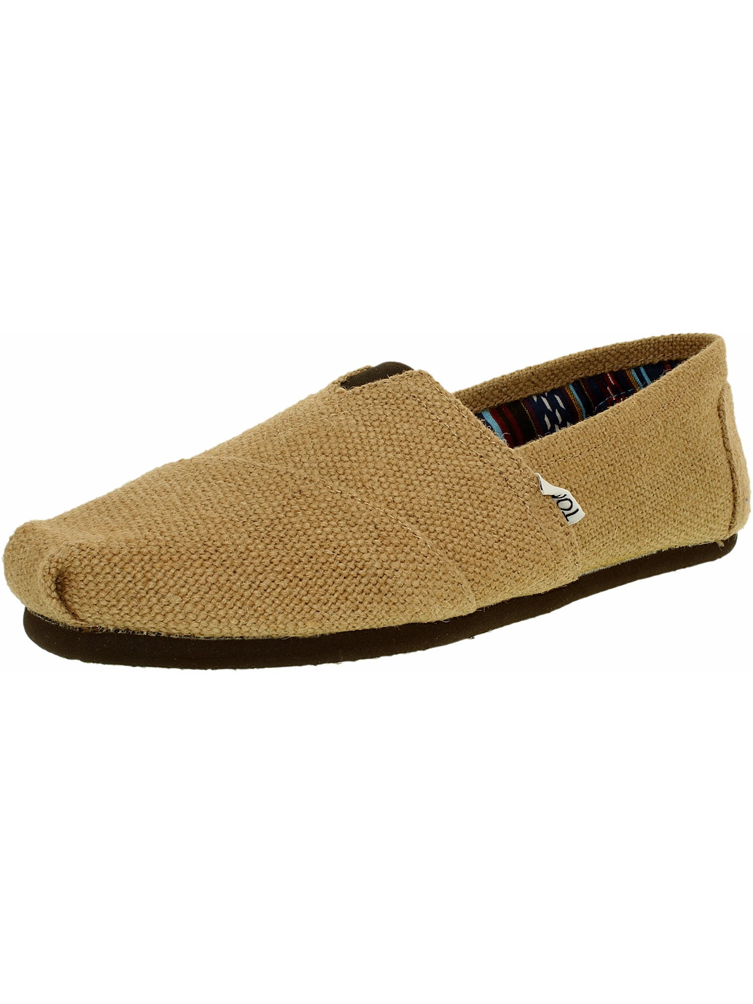 Toms Men's Alpargata Burlap Natural Ankle-High Fabric Flat Shoe - 10.5M ...