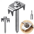 thumbnail image 3 of Grapas para Cercas, Clavos para Cercas para Madera Blanda, Grapas para Cercas de Alambre Reutilizables, Tornillos para Cercas de y Tejidas, 50 Sujetadores para Cercas, 3 of 8