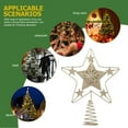 thumbnail image 4 of OATIPHO Christmas Tree Topper Golden Star Treetop Ornament Decorative Xmas Tree Decoration, 4 of 5
