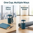 thumbnail image 4 of REGALWOVEN 17 oz Tumbler, Stainless Steel Insulated Water Bottle, with Lid Straw and Handle, Reusable Cup Keeps Hot and Cold Blue 1, 4 of 5