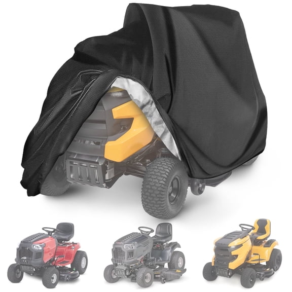 Lingsida Riding Lawn Mower Cover, Waterproof Heavy Duty Lawn Tractor Cover for Outdoor Storage Rain Snow UV Protection