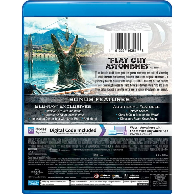 Jurassic World [Blu-ray]
