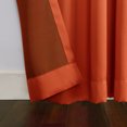 thumbnail image 3 of Sun Zero Madison 2-pack Halloween Curtains Energy Saving Grommet Curtain Panel Pair, Orange, 54"W x 84"L (2 Panels), 3 of 7