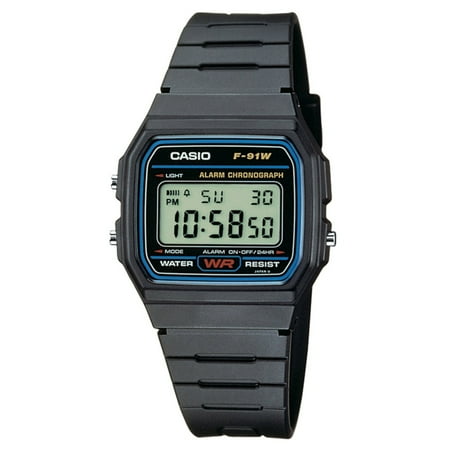 Casio Mens Casual Ana-Digi Gold Dial Sports Watch, Black Resin Strap