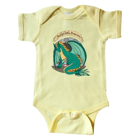 

Inktastic Daddy s Little Princess with Dragon Gift Baby Boy or Baby Girl Bodysuit