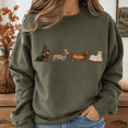 thumbnail image 2 of Halloween Dachshund Shirt, Funny Wiener Dog Costume Sweatshirt, Spooky Witch Mummy Hot Dog Ghost Hoodie and T-Shirt, Gift for Dog Lovers, 2 of 9
