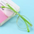 thumbnail image 5 of Montura de gafas ligeras antiluz azul para niños, montura redonda de colores a la moda, cómodas y bonitas, 5 of 5