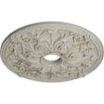 thumbnail image 3 of Ekena Millwork 23 5/8"OD x 3 7/8"ID x 2 1/8"P Jamie Ceiling Medallion (Fits Canopies up to 3 7/8"), Hand-Painted Pot of Cream Crackle, 3 of 6
