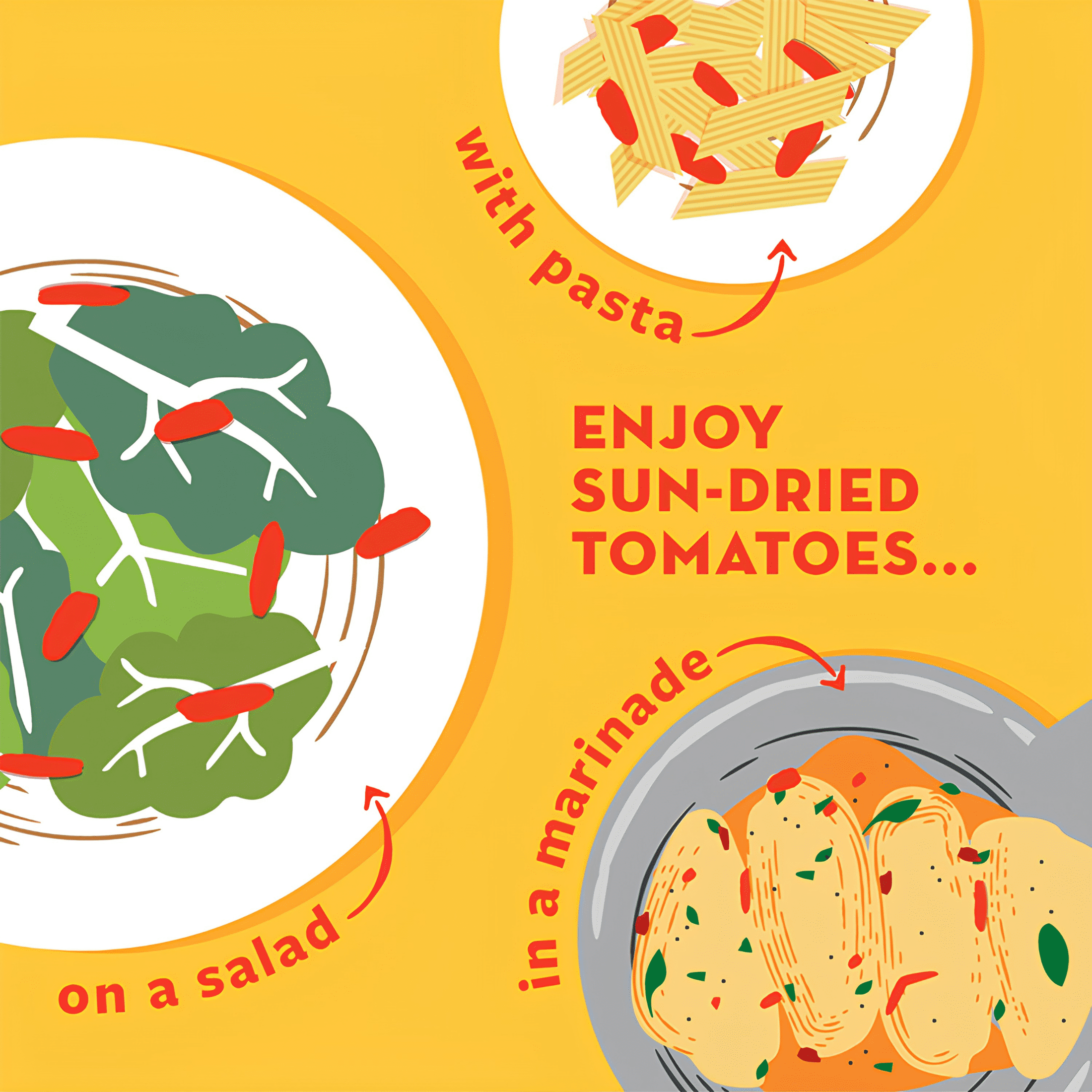 (4 pack) California Sun Dry, Sun-Dried Tomatoes, Julienne Cut, 3 oz Bag