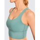 thumbnail image 3 of Sujetadores deportivos con tiras para mujer - Camiseta sin mangas acolchada sin aros para entrenamiento de impacto medio Cayenne Tidewater verde azulado XL oso de fresa Electrónica, 3 of 4