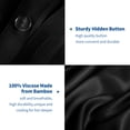 thumbnail image 4 of Black Duvet Cover Set King, 100% Viscose Derived from Bamboo, Silky Soft, Cooling, Breathable, 4 of 6