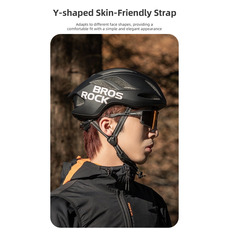 ROCKBROS Bicycle Helmet Men Women Cycling Helmet Road Bike Helmet 58-62 cm  Adjustable City Helmet All-Round Helmet Ventilation Unisex Adult