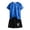 Dark Blue, variant on Toddler Boys Quick Drying Running Tracksuit Short Sleeve T Shirt Shorts Outfits, Sizes 3-4T