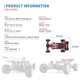 thumbnail image 5 of WLtoys 104001 1/10 2.4G Radio Control remoto 4WD Vehículo todoterreno RC Coche de carreras Tmvgtek libre de BPA, 5 of 9