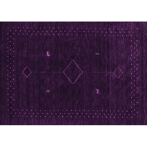 Ahgly Company Indoor Rectangle Abstract Pink Contemporary Area Rugs, 7' x 9'