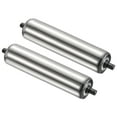 thumbnail image 1 of Unique Bargains Transmetteur à Gravité en Acier Inoxydable 2'x10 Pieds à Rouleau, Extrémité Galvanisée, Lot de 2, 1 of 5