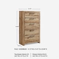 thumbnail image 2 of Ashley Furniture Hyanna 5-Drawer Wood Chest in Tan/Golden Rustic, 2 of 10