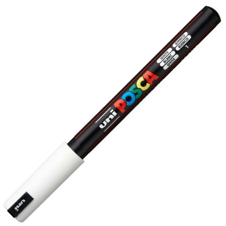 Ultra Pigment - Uni Pc-1MR Posca Marker Ultra Fine White, POSCA Markers Use Water-Based Pigment Ink to Produce Poster-Like Vibrant Colours By Uni-Ball Posca Ship from US