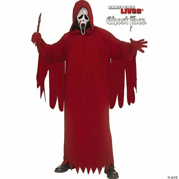 Fun World Officially Licensed Crimson Deluxe Ghost Face  Adult Costume One Size