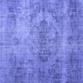 thumbnail image 1 of Ahgly Company Machine Washable Indoor Square Persian Blue Bohemian Area Rugs, 7' Square, 1 of 4