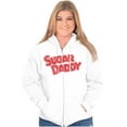 thumbnail image 3 of Sugar Daddy Logo Favorite Candy Unisex Plus Size Zip Hoodie Brisco Brands 5X, 3 of 5