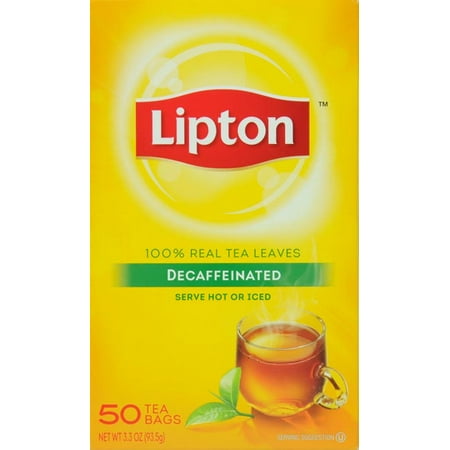 Lipton Decaffeinated Black Tea Bags 50 ct