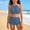 Blue, variant on Big Girls Two Pieces Swimsuits Straps Tropical Style Bikini Sets Solid Color Lightweight Bathing Suit Training Swimsuit Swimwear For Girls,Mint Green,15-16Y
